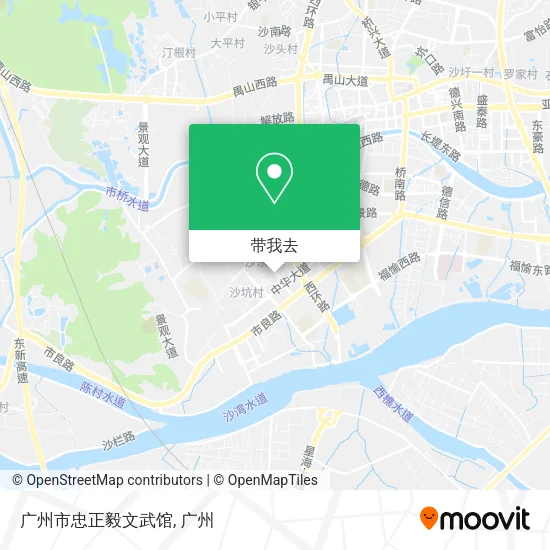 广州市忠正毅文武馆地图