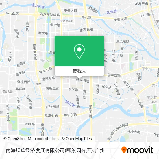 南海烟草经济发展有限公司(颐景园分店)地图