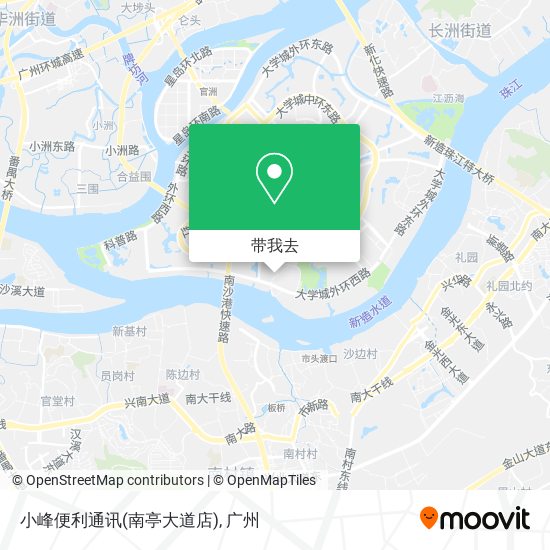 小峰便利通讯(南亭大道店)地图