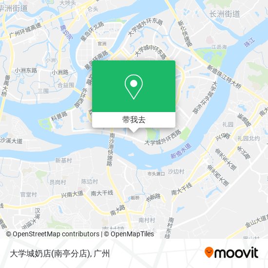 大学城奶店(南亭分店)地图