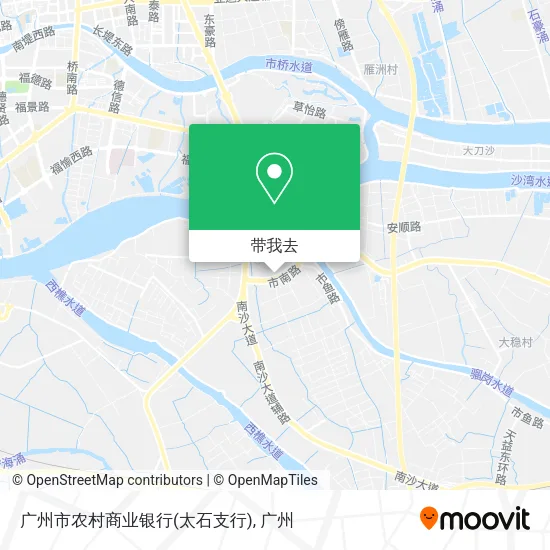 广州市农村商业银行(太石支行)地图