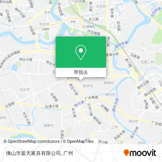 佛山市逅天家具有限公司地图