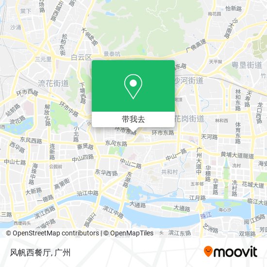 风帆西餐厅地图