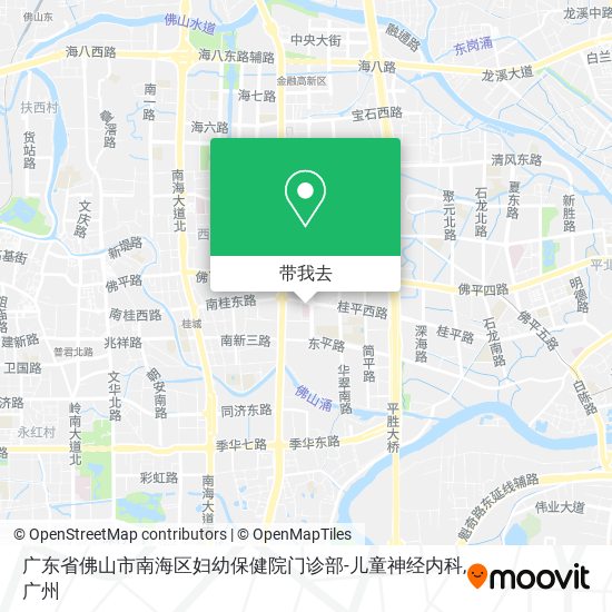广东省佛山市南海区妇幼保健院门诊部-儿童神经内科地图
