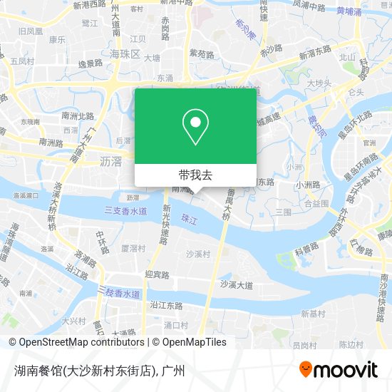 湖南餐馆(大沙新村东街店)地图