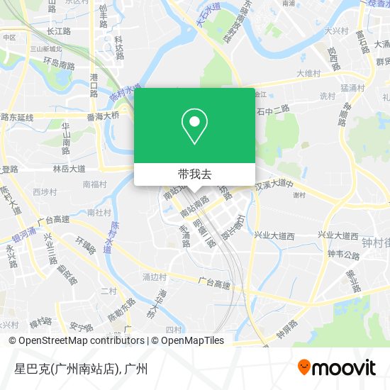 星巴克(广州南站店)地图
