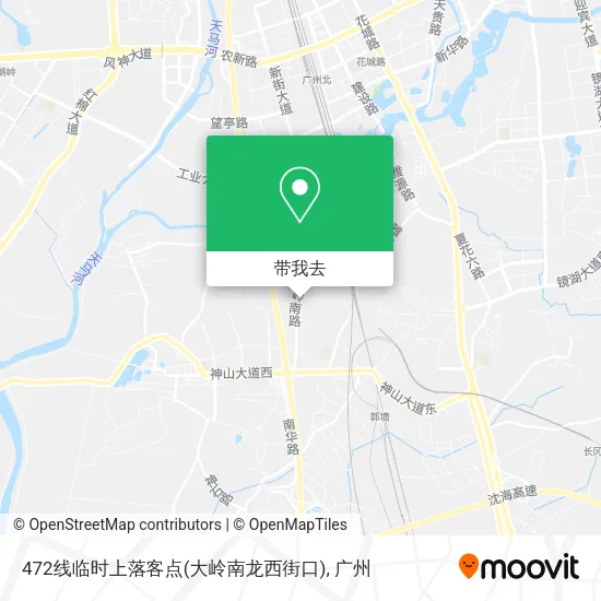 472线临时上落客点(大岭南龙西街口)地图