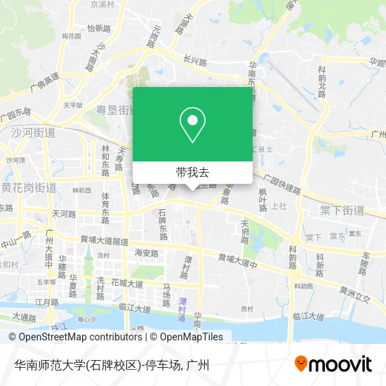 华南师范大学(石牌校区)-停车场地图