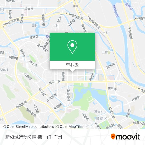 新领域运动公园-西一门地图