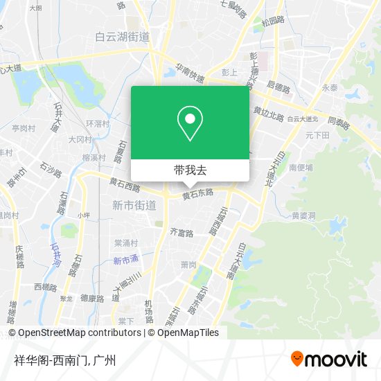祥华阁-西南门地图