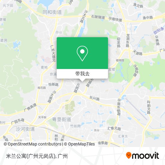 米兰公寓(广州元岗店)地图