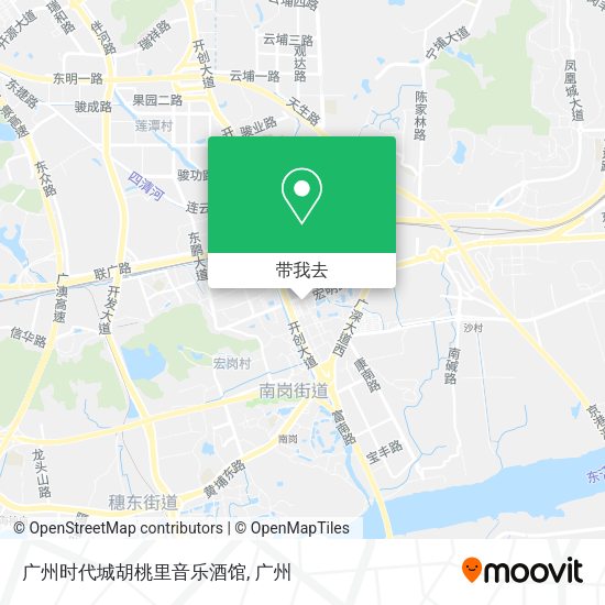 广州时代城胡桃里音乐酒馆地图