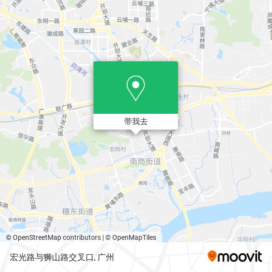 宏光路与狮山路交叉口地图