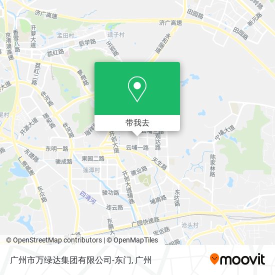 广州市万绿达集团有限公司-东门地图