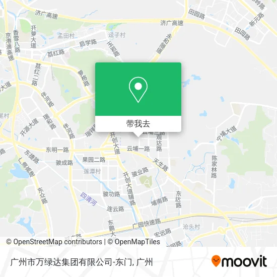 广州市万绿达集团有限公司-东门地图