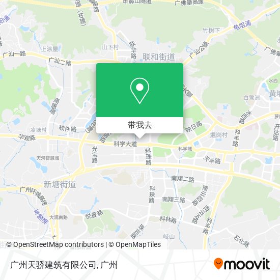 广州天骄建筑有限公司地图