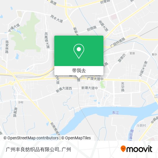 广州丰良纺织品有限公司地图