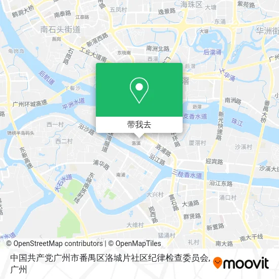 中国共产党广州市番禺区洛城片社区纪律检查委员会地图