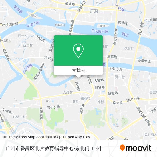 广州市番禺区北片教育指导中心-东北门地图