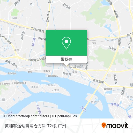 黄埔客运站黄埔仓万科-T2栋地图