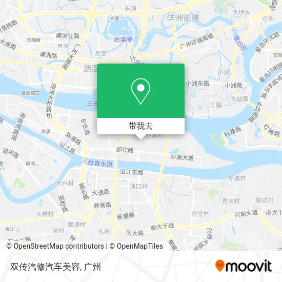 双传汽修汽车美容地图