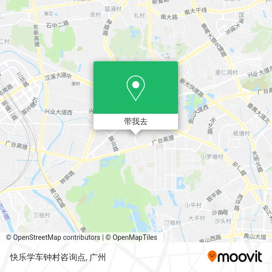 快乐学车钟村咨询点地图