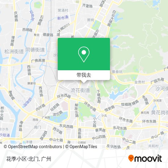 花季小区-北门地图