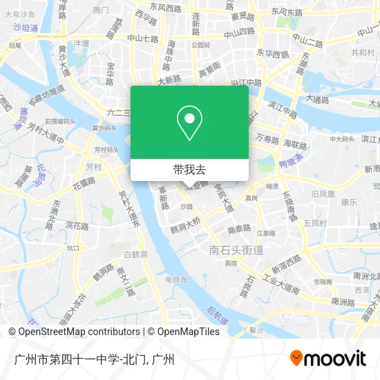广州市第四十一中学-北门地图