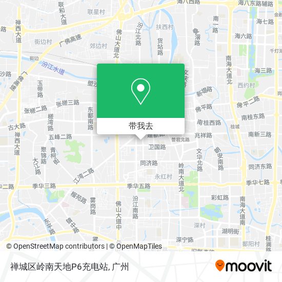 禅城区岭南天地P6充电站地图