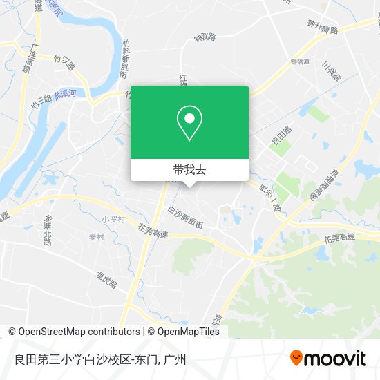 良田第三小学白沙校区-东门地图