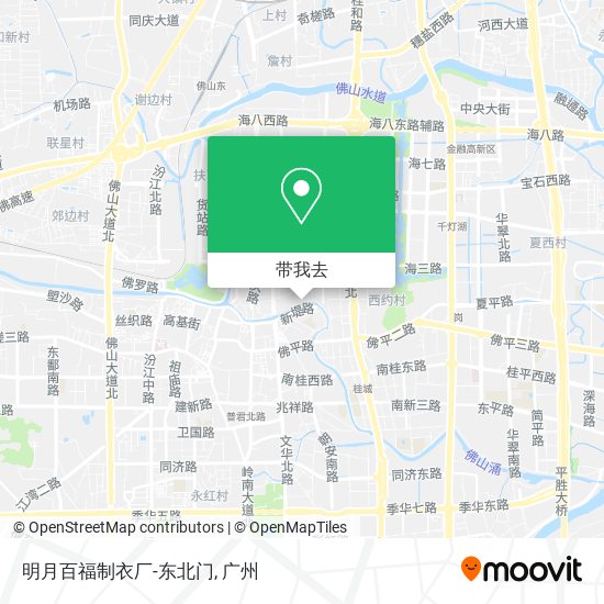 明月百福制衣厂-东北门地图
