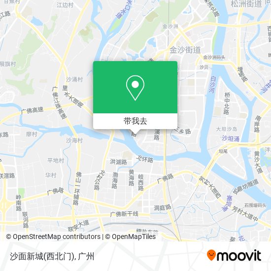 沙面新城(西北门)地图
