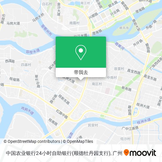 中国农业银行24小时自助银行(顺德牡丹园支行)地图