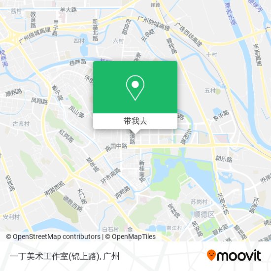 一丁美术工作室(锦上路)地图