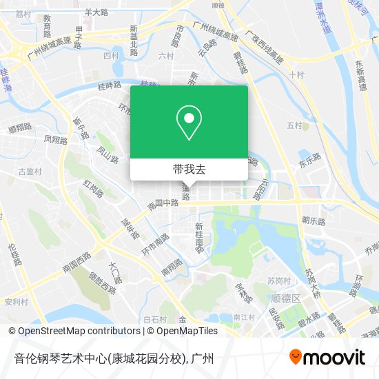 音伦钢琴艺术中心(康城花园分校)地图