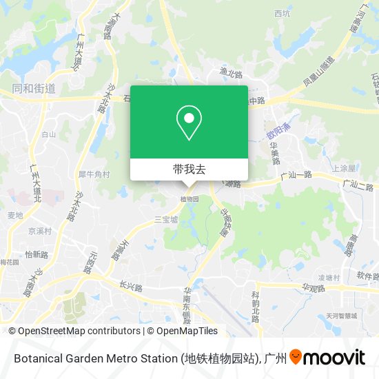 Botanical Garden Metro Station (地铁植物园站)地图
