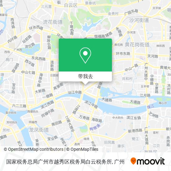 国家税务总局广州市越秀区税务局白云税务所地图