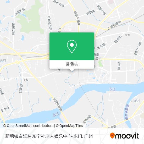 新塘镇白江村东宁社老人娱乐中心-东门地图