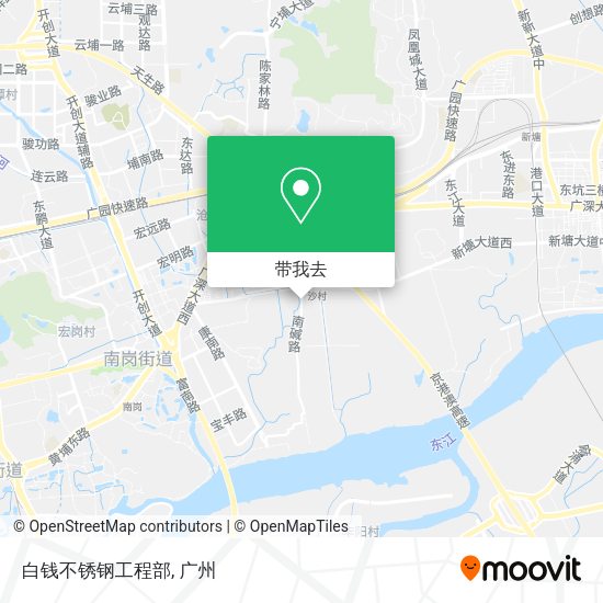 白钱不锈钢工程部地图