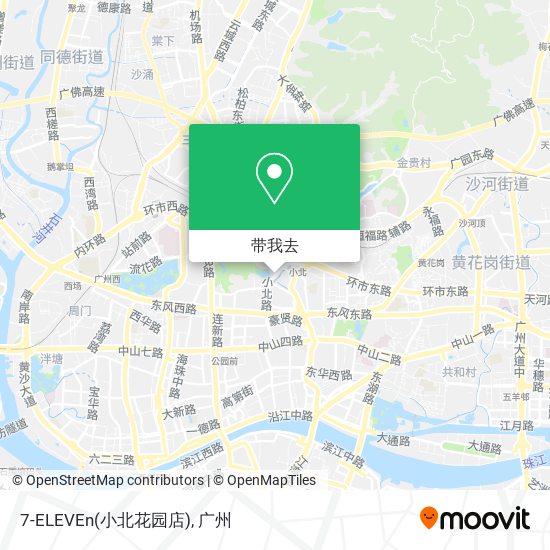 7-ELEVEn(小北花园店)地图