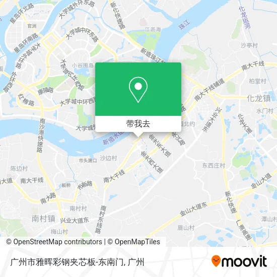 广州市雅晖彩钢夹芯板-东南门地图