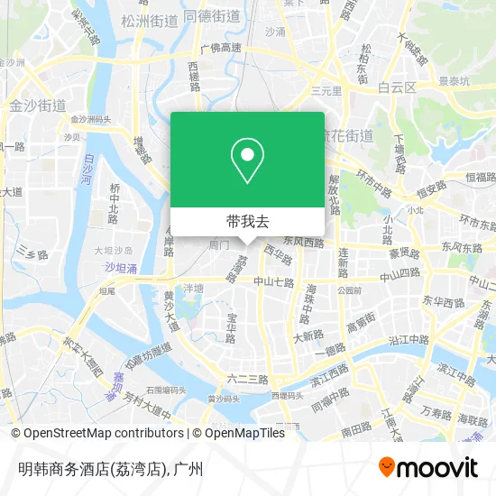 明韩商务酒店(荔湾店)地图