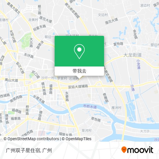 广州双子星住宿地图