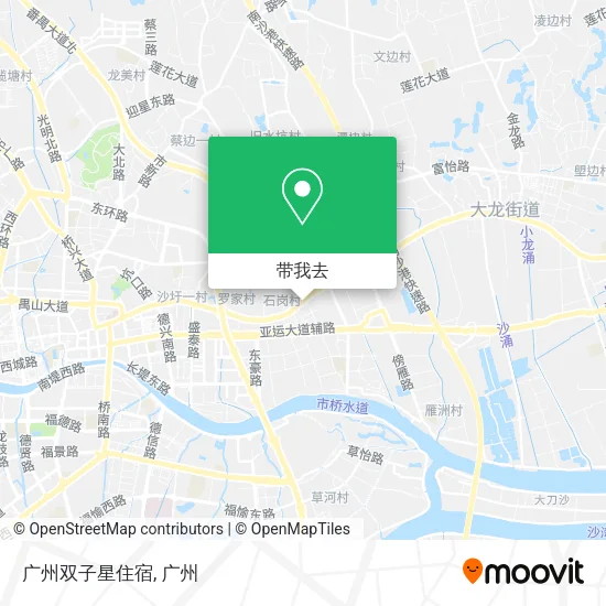 广州双子星住宿地图
