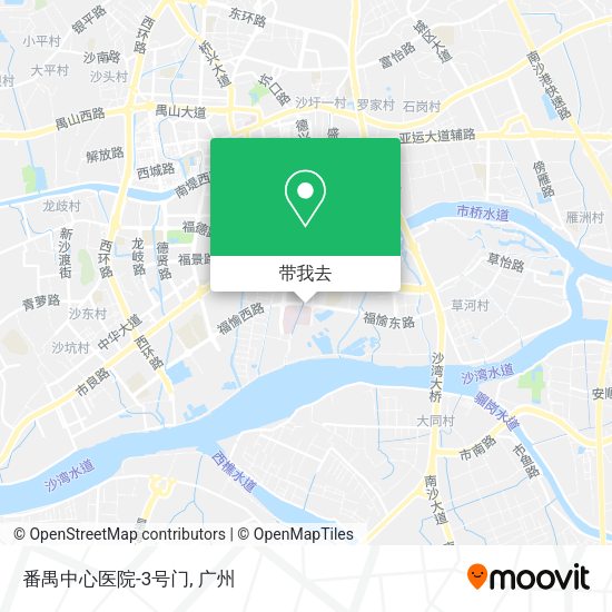 番禺中心医院-3号门地图