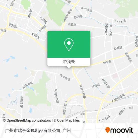 广州市瑞亨金属制品有限公司地图
