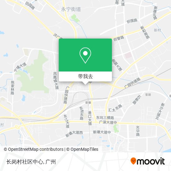 长岗村社区中心地图