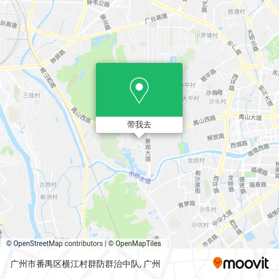 广州市番禺区横江村群防群治中队地图