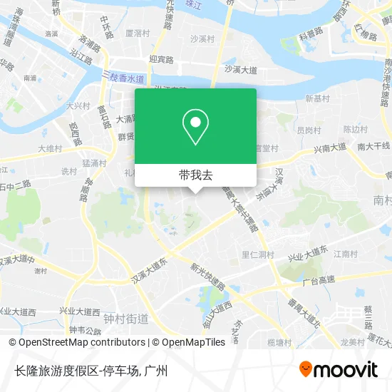 长隆旅游度假区-停车场地图