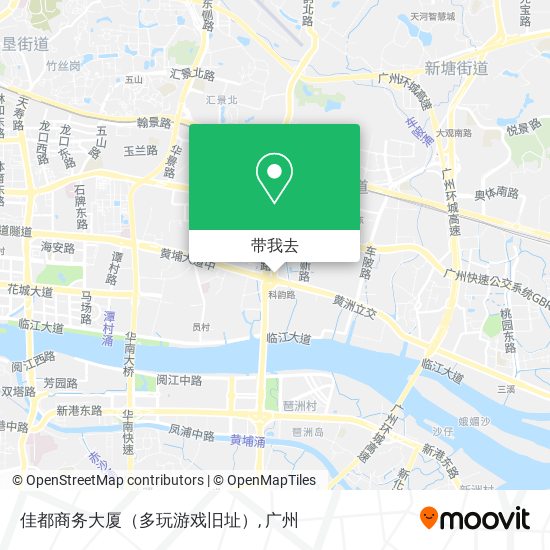 佳都商务大厦（多玩游戏旧址）地图